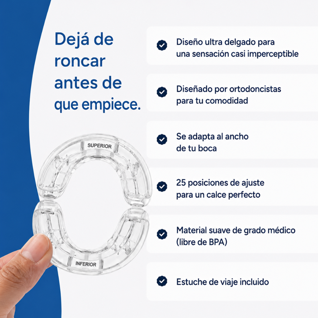 Silencia sus Ronquidos Hoy Corrigiendo su Mandíbula