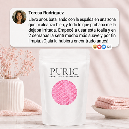 Toalla Exfoliante AntiBacterias Puric